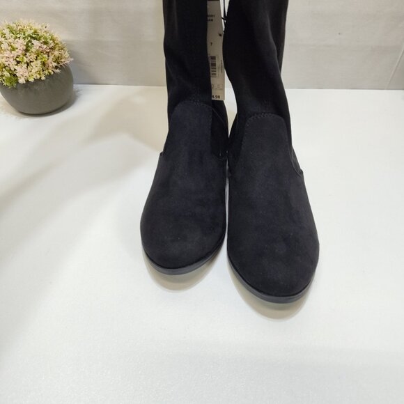 No Boundaries Over-The-Knee Boots Size 7 True To Size Suede-like Material NWT - Picture 8 of 14